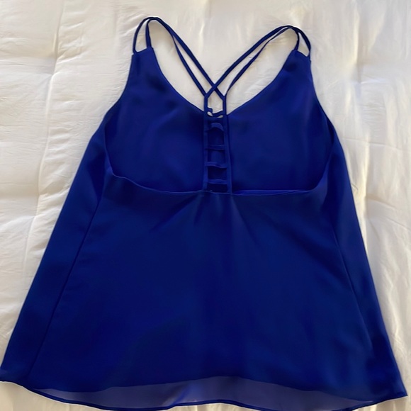 EUC Royal Blue tank top with ladder back detail - Picture 2 of 4